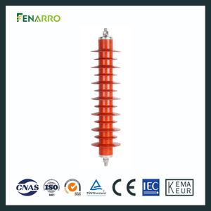 Fenarro 110kv Silicon Rubber Lightning Arrester Surge Protector for Power Station