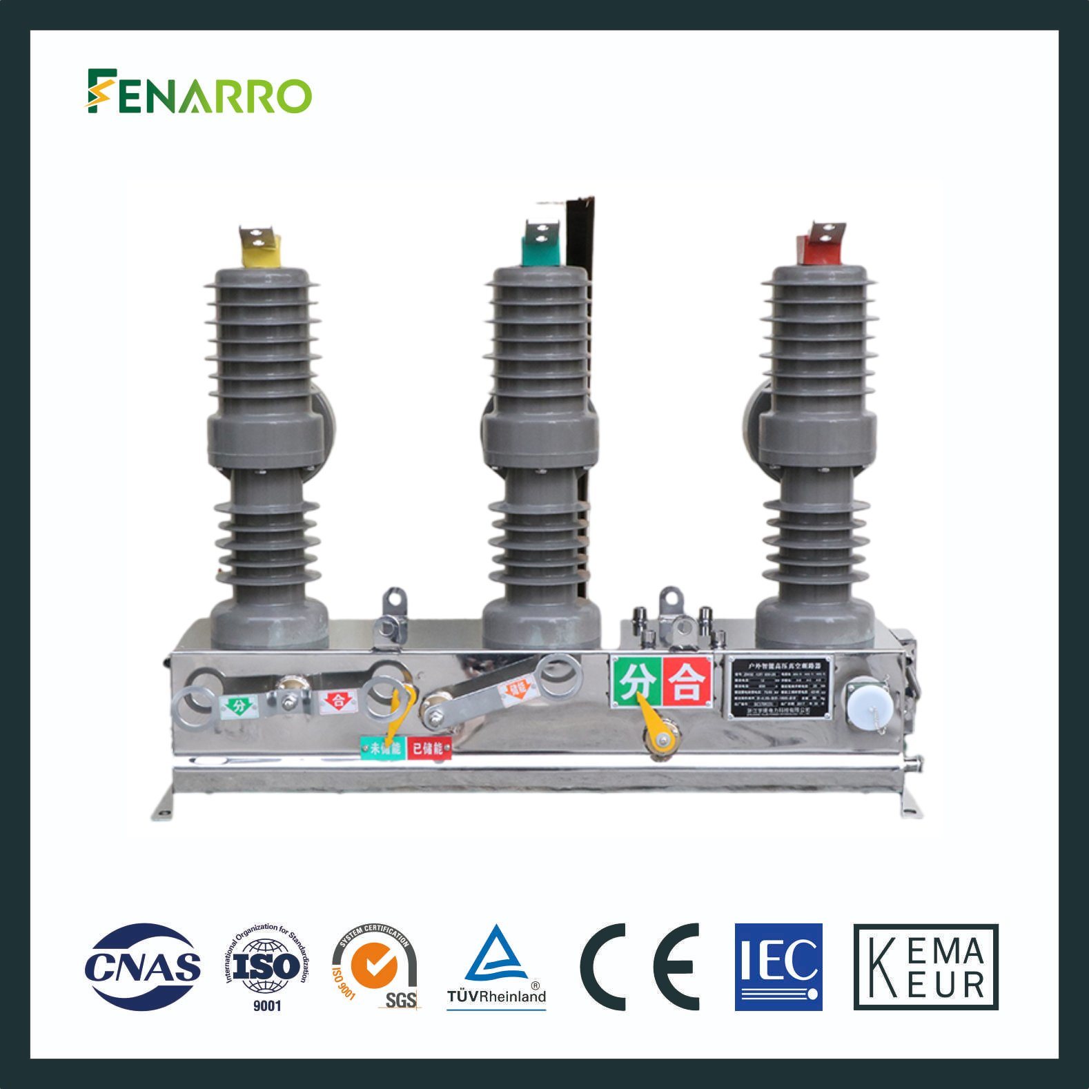 Fenarro Frzw32 Series Outdoor Vacuum Circuit Breaker High Voltage Auto Recloser