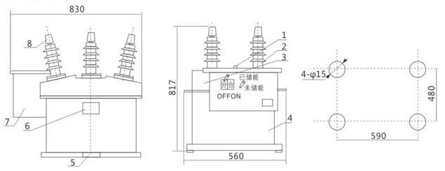 Fenarro Frzw8 Series Outdoor Vacuum Circuit Breaker High Voltage Auto Recloser