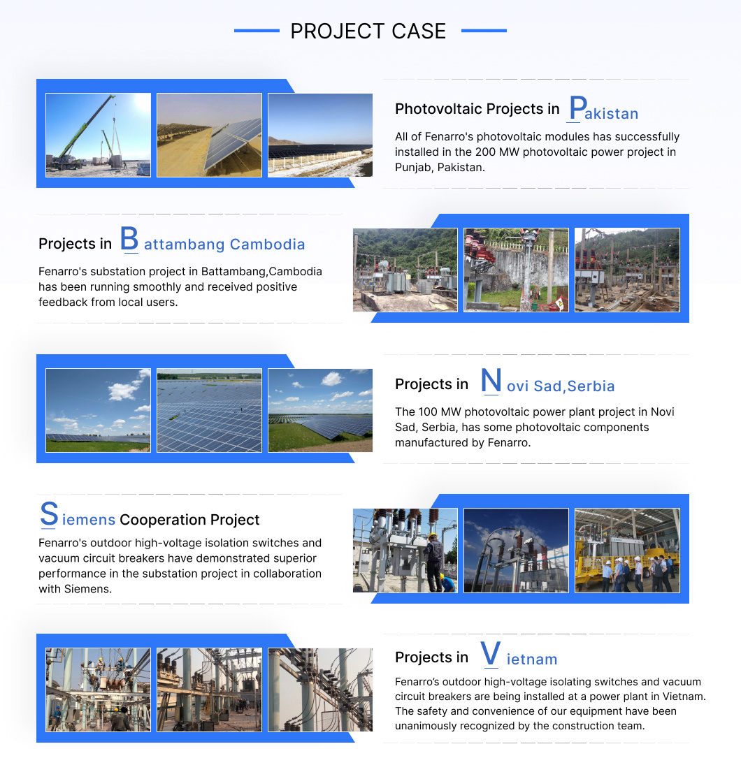 Fenarro Frzcw10 Series Open-Ended Modular Electrical Appliance Combination System for Substation