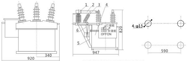 Fenarro Frzw8 Series Outdoor Vacuum Circuit Breaker High Voltage Auto Recloser