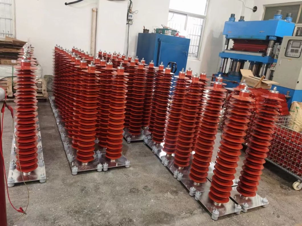 Fenarro 110kv Silicon Rubber Lightning Arrester Surge Protector for Power Station