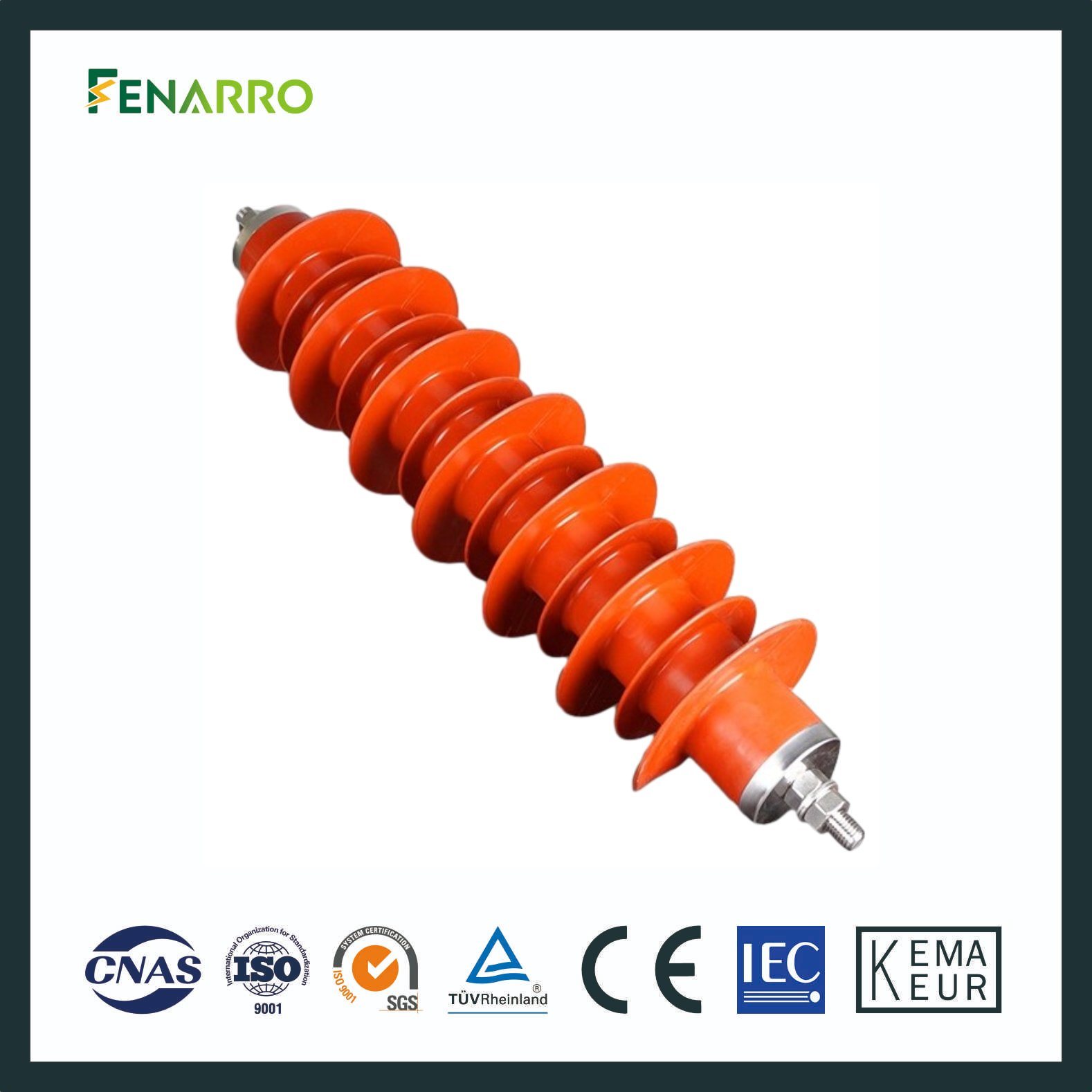 Fenarro 10kv Silicon Rubber Lightning Arrester Surge Protector for Power Station