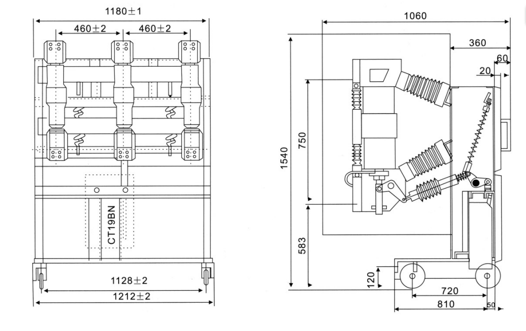 ZN23-40.5 Series Indoor HV Vacuum Circuit Breaker