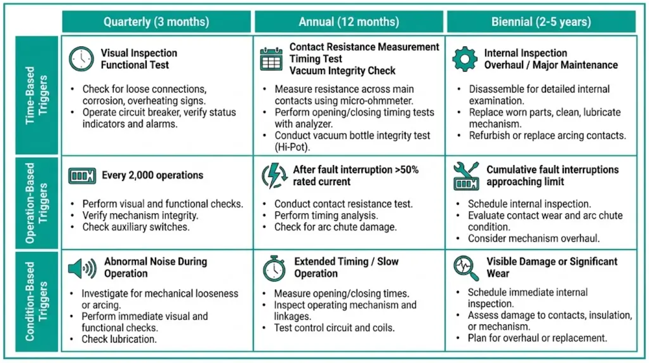 VCB Maintenance Checklist Quarterly Annual Guide 2026
