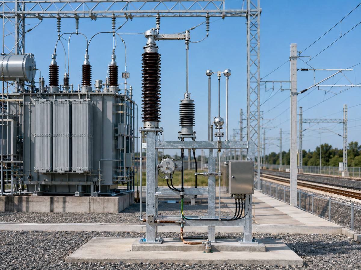 Transformer neutral point protection equipment for railway power systems
